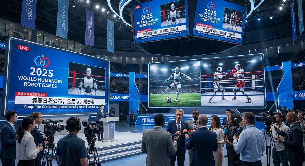 全球首个世界人形机器人运动会竞赛日程公布，含足球、搏击等 全球首个世界人形机器人运动会竞赛日程公布，含足球、搏击等第二张图