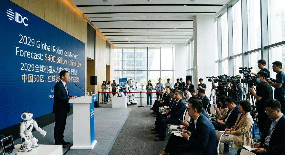 IDC 预测 2029 年全球机器人市场规模突破 4000 亿美元，中国占半壁江山第一张图