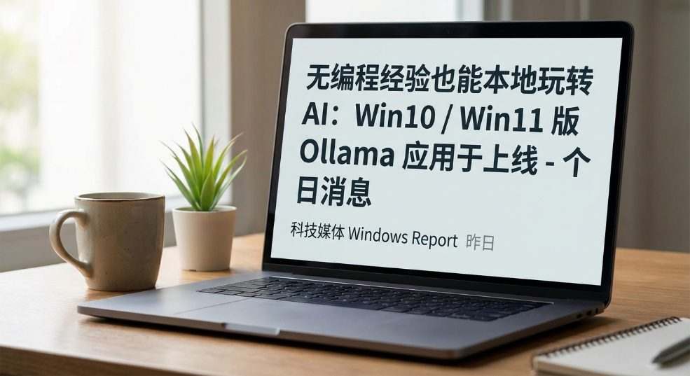 无编程经验也能本地玩转 AI：Win10 / Win11 版 Ollama 应用上线第一张图