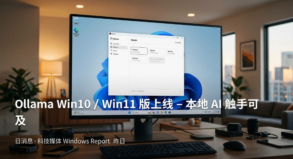 无编程经验也能本地玩转 AI：Win10 / Win11 版 Ollama 应用上线第二张图
