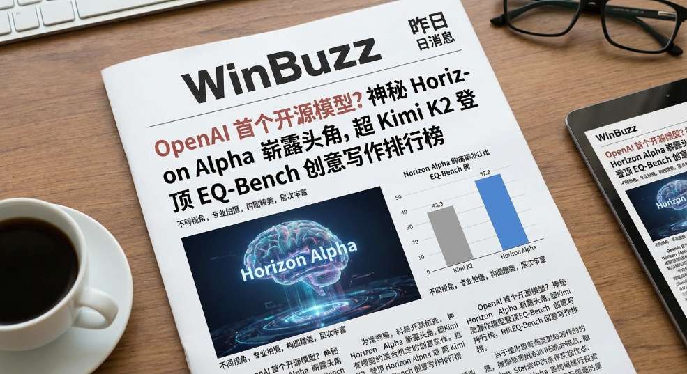 OpenAI 首个开源模型？神秘 Horizon Alpha 崭露头角，超 Kimi K2 登顶 EQ-Bench 创意写作排行榜第二张图