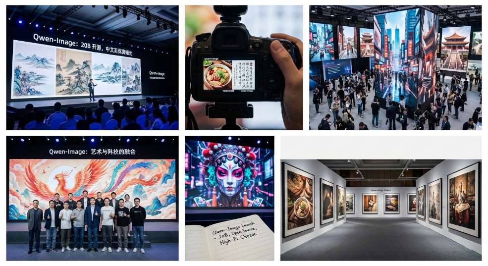 阿里通义千问首个图像生成基础模型 Qwen-Image 开源，支持中文高保真输出第二张图