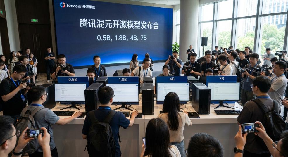 腾讯混元 0.5B、1.8B、4B、7B 模型开源发布，消费级显卡即可运行第一张图