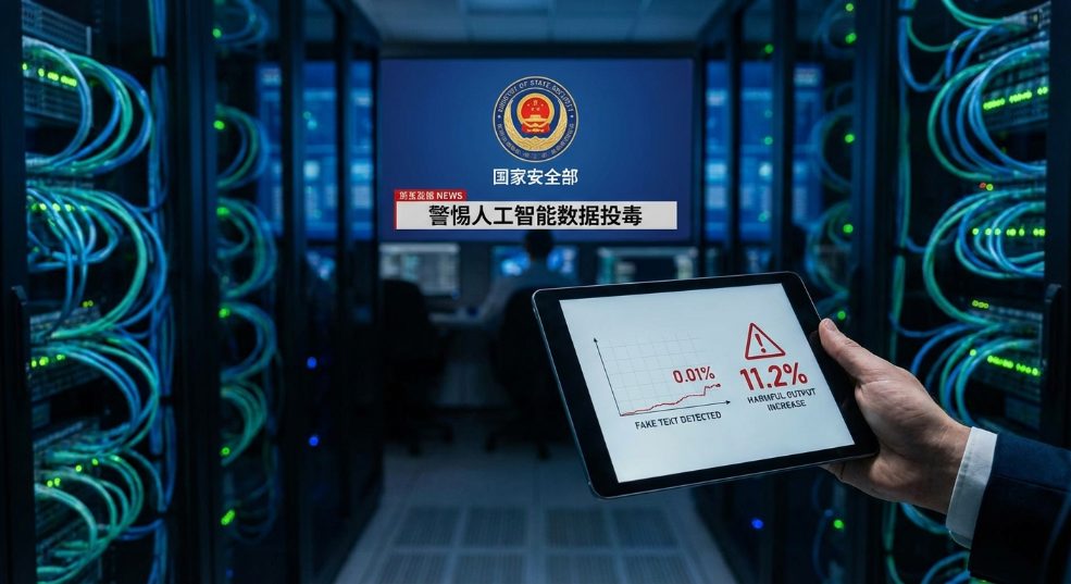国家安全部：警惕人工智能数据投毒，0.01% 虚假文本可致有害输出增加 11.2%第二张图