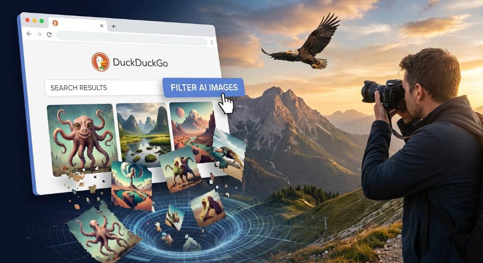 搜索结果中 AI 图片太多不用愁：DuckDuckGo 浏览器上线新功能帮你一键