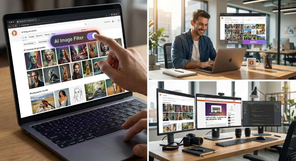 搜索结果中 AI 图片太多不用愁:DuckDuckGo 浏览器上线新功能帮你一键过滤 搜索结果中 AI 图片太多不用愁:DuckDuckGo 浏览器上线新功能帮你一键过滤第二张图