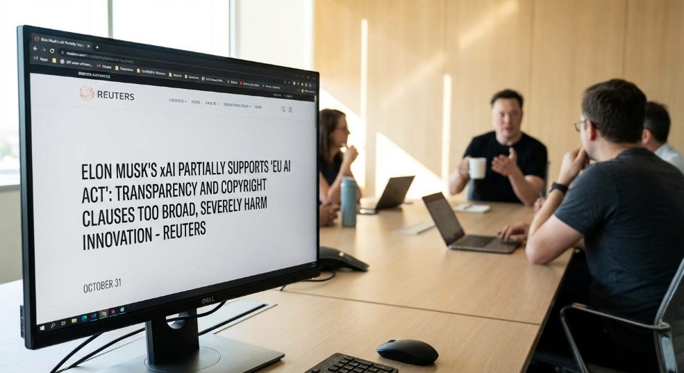 马斯克旗下 xAI 公司部分支持《欧盟 AI 准则》：透明度和版权章节条款过于宽泛，严重损害创新第一张图