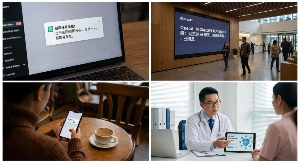 OpenAI 将为 ChatGPT 用户增加时长提醒：别沉迷 AI 聊天，健康最重要第二张图