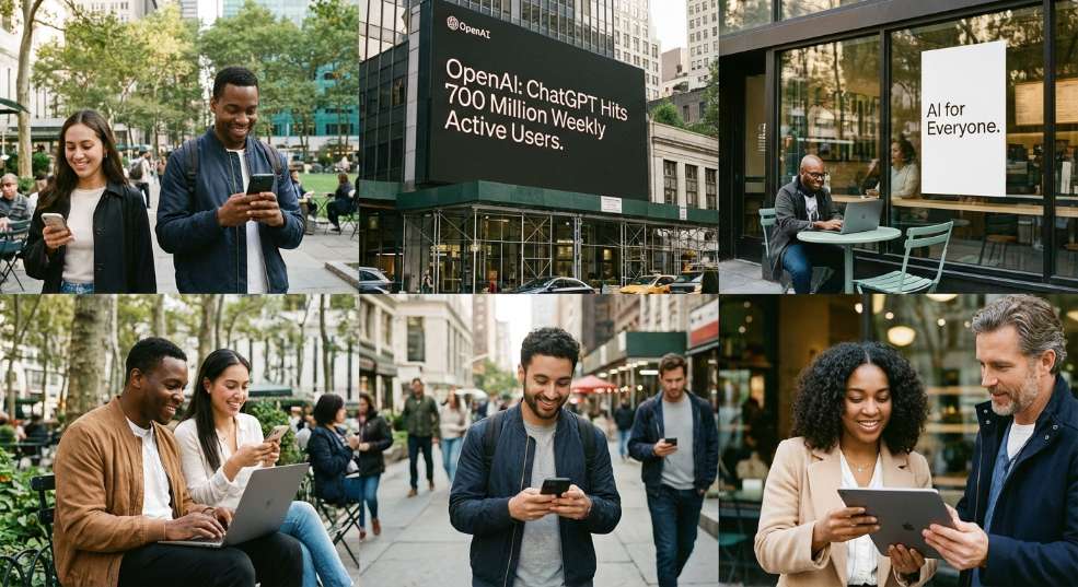 OpenAI：ChatGPT 本周有望达 7 亿周活跃用户，比去年增长 4 倍多第一张图