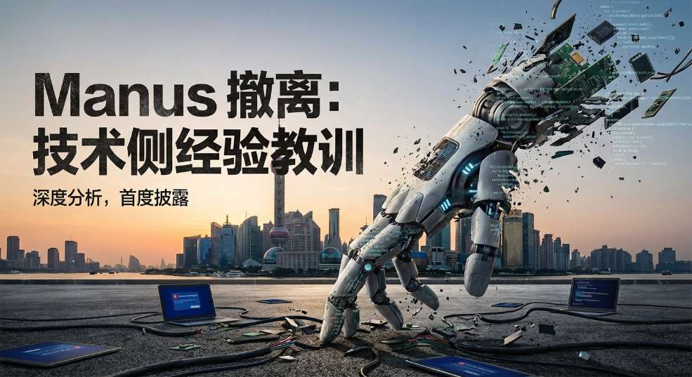 回应撤离中国市场原因，Manus 首度披露技术侧经验教训