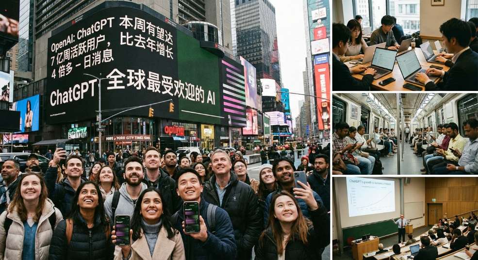 OpenAI：ChatGPT 本周有望达 7 亿周活跃用户，比去年增长 4 倍多第二张图