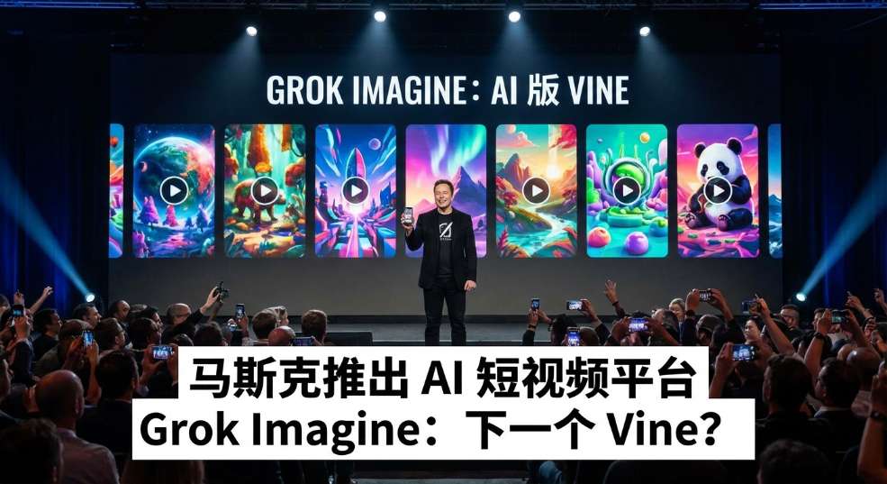 马斯克宣布推出文本转视频 AI 工具 Grok Imagine，称其为“AI 版