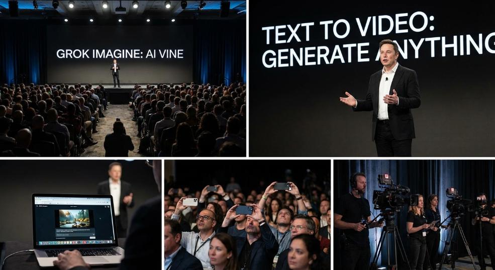 马斯克宣布推出文本转视频 AI 工具 Grok Imagine,称其为“AI 版的 Vine” 马斯克宣布推出文本转视频 AI 工具 Grok Imagine,称其为“AI 版的 Vine”第二张图