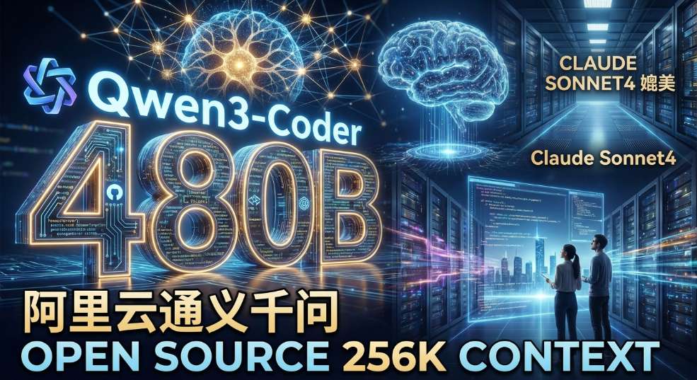 阿里云通义千问 Qwen3-Coder 宣布开源：480B 参数、原生支持 25
