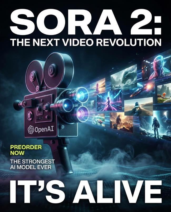 预定最强视频生成 AI 模型，OpenAI Sora 2 现踪迹