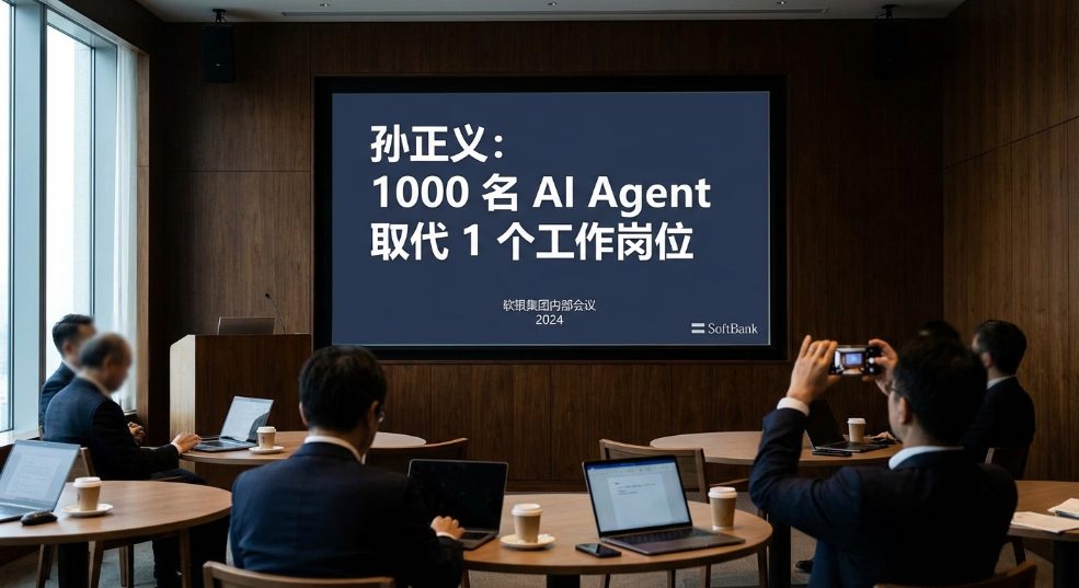孙正义： 1000 名 AI Agent 取代 1 个工作岗位第一张图