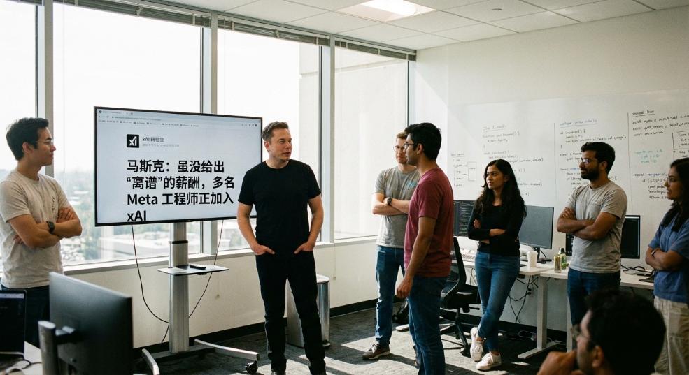 马斯克：虽没给出“离谱”的薪酬，多名 Meta 工程师正加入 xAI第一张图