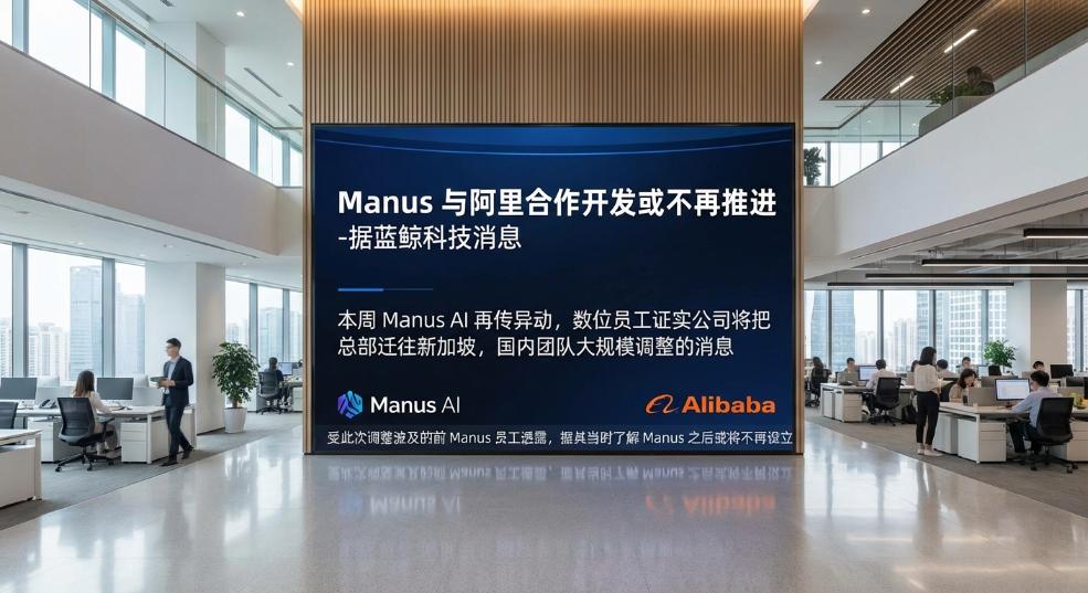 Manus 与阿里合作开发或不再推进