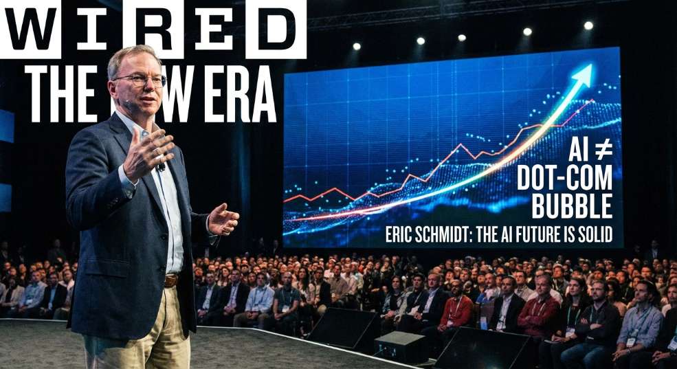 谷歌前 CEO 施密特：AI 行业不会重蹈“互联网泡沫”覆辙