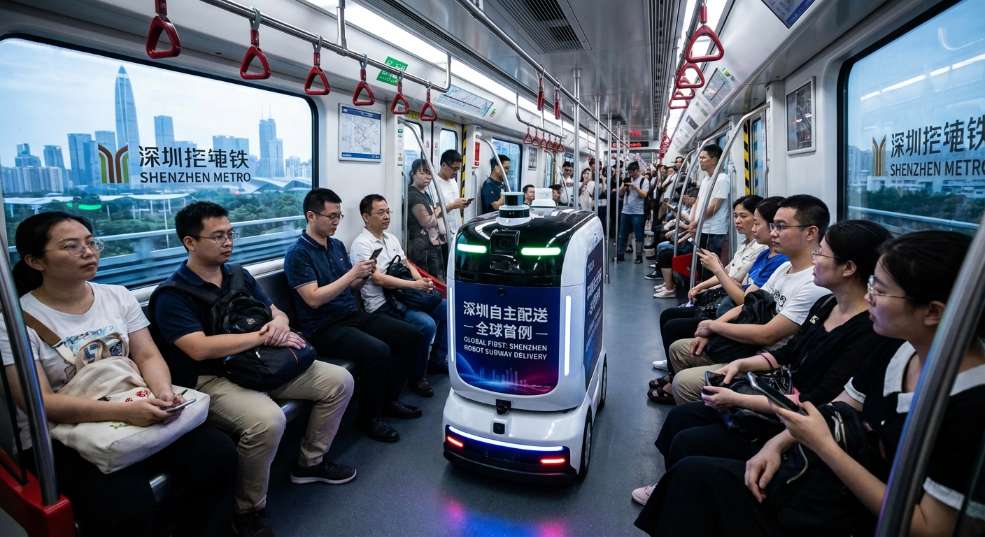 全球首例，深圳实现机器人自主搭乘地铁配送货物