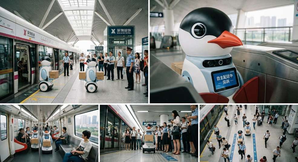 全球首例，深圳实现机器人自主搭乘地铁配送货物第二张图