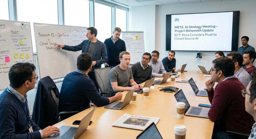 消息称 Meta 正讨论放弃开源 AI模型 Behemoth，转向闭源战略第一张图