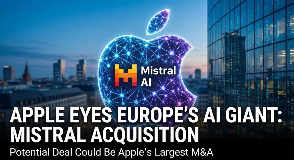 消息称苹果考虑收购欧洲最大 AI 初创公司 Mistral，有望推动其史上最大并