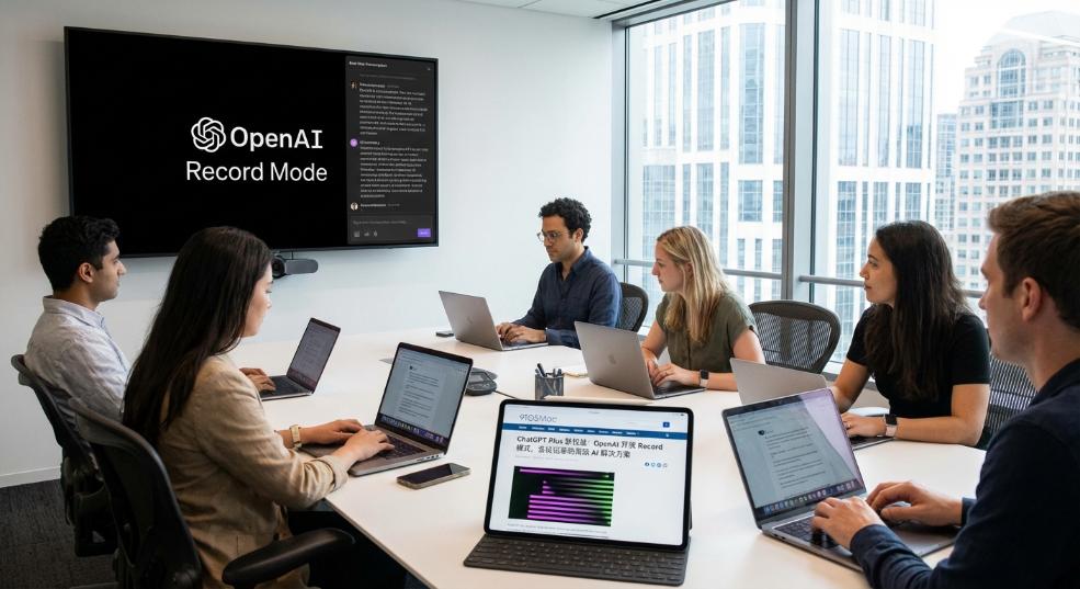 ChatGPT Plus 新权益：OpenAI 开放 Record 模式，会议记录的高效 AI 解决方案第二张图