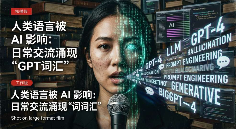新研究指出人类语言被 AI 影响，日常交流更频繁出现“GPT 词汇”