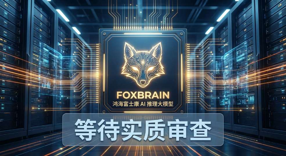 鸿海富士康申请注册旗下首款 AI 推理大模型“FoxBrain”商标，当前状态“