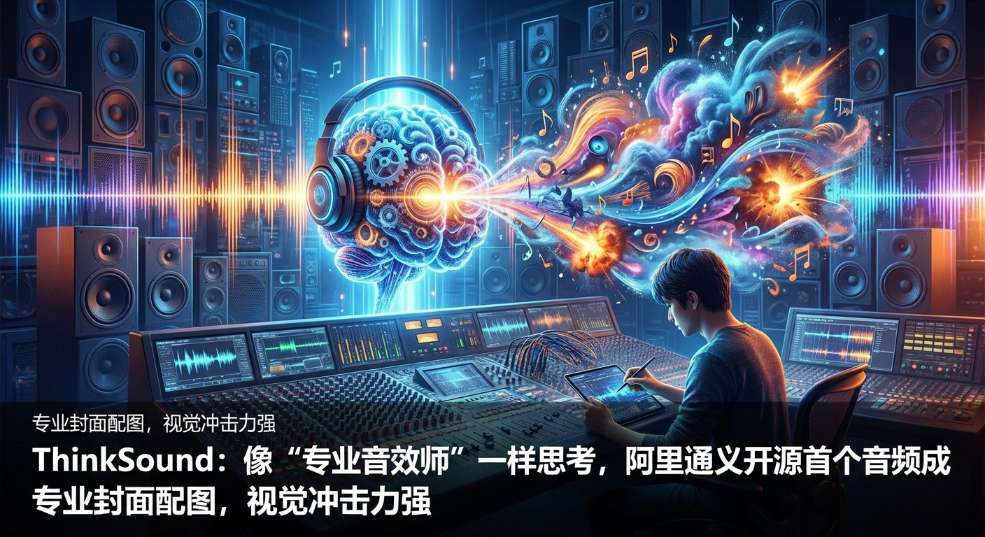 阿里通义开源旗下首个音频生成模型 ThinkSound：可像“专业音效师”一样思