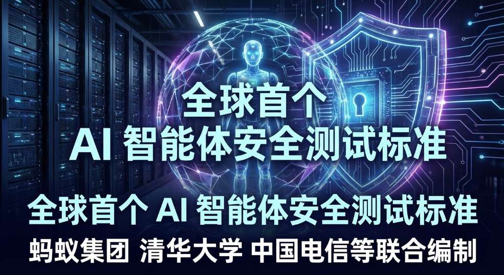全球首个 AI 智能体安全测试标准发布，蚂蚁集团、清华大学、中国电信等联合编制