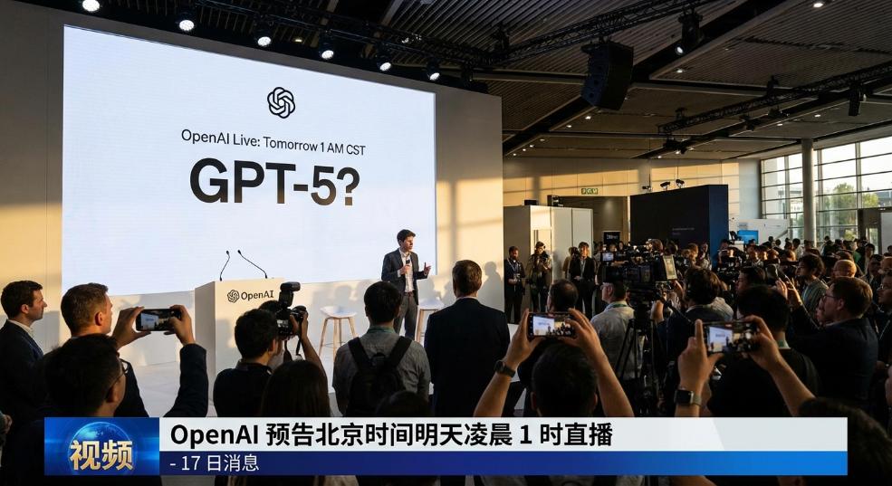 GPT-5 登场？OpenAI 预告北京时间明天凌晨 1 时直播第一张图