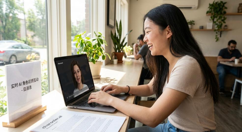 Character.AI 突破性技术：实时 AI 角色视频互动第一张图