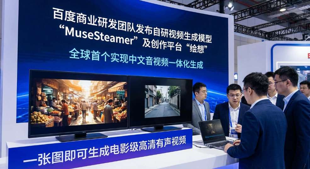 百度发布自研视频生成模型 MuseSteamer:一张图即可生成电影级高清有声视频 百度发布自研视频生成模型 MuseSteamer:一张图即可生成电影级高清有声视频第一张图