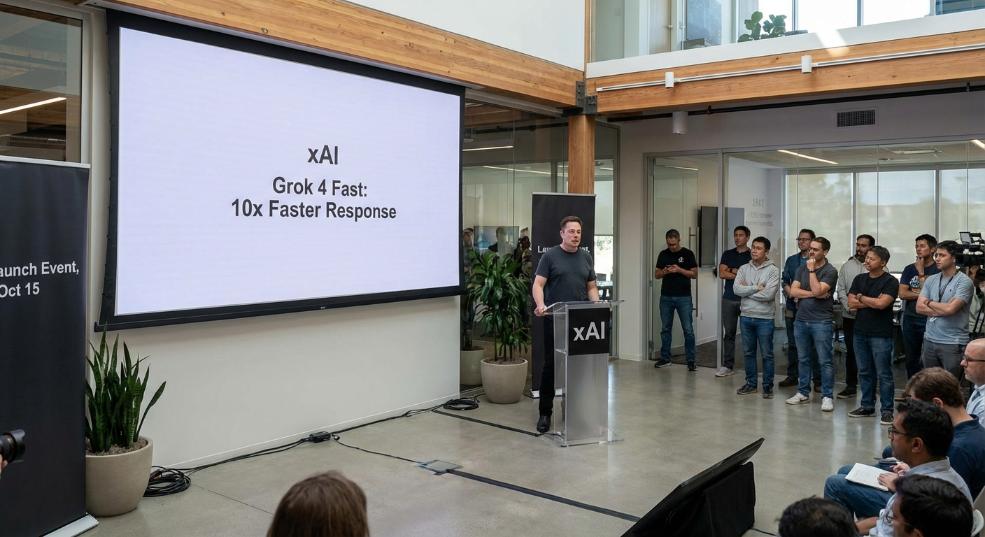 马斯克的 xAI 推出 Grok 4 Fast：响应速度最高达标准版 10 倍第一张图