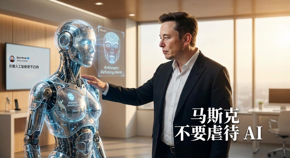 马斯克：不要虐待 AI