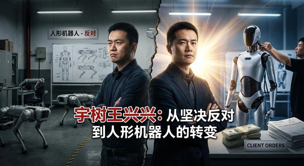 宇树王兴兴自曝曾坚决反对做人形机器人，客户直接给钱下订单后才转变态度