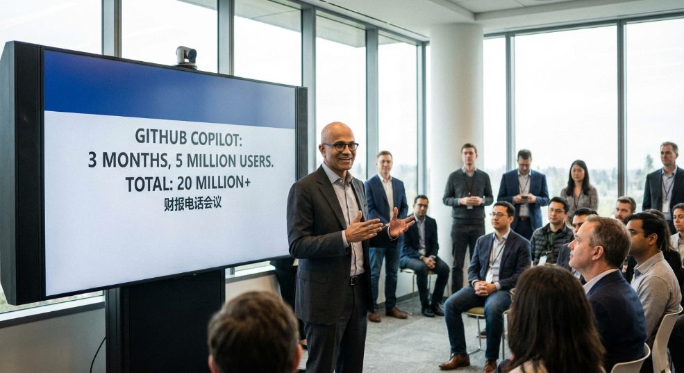 3 个月新增 500 万,微软 GitHub Copilot 累计用户突破 2000 万 3 个月新增 500 万,微软 GitHub Copilot 累计用户突破 2000 万第一张图