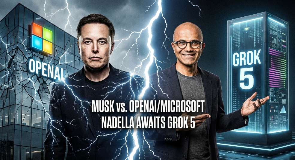 马斯克炮轰 OpenAI 和微软关系，纳德拉回帖称期待 Grok 5 到来