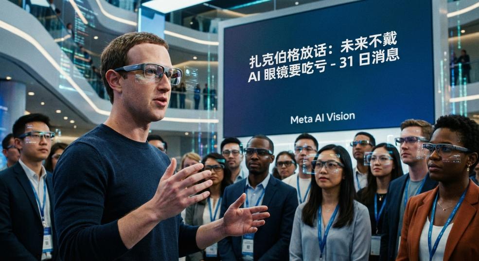 扎克伯格放话：未来不戴 AI 眼镜要吃亏第二张图