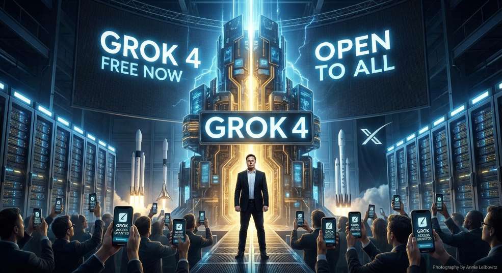 马斯克的最强 AI 模型 Grok 4 现已免费开放，非订阅用户每天可限量使用