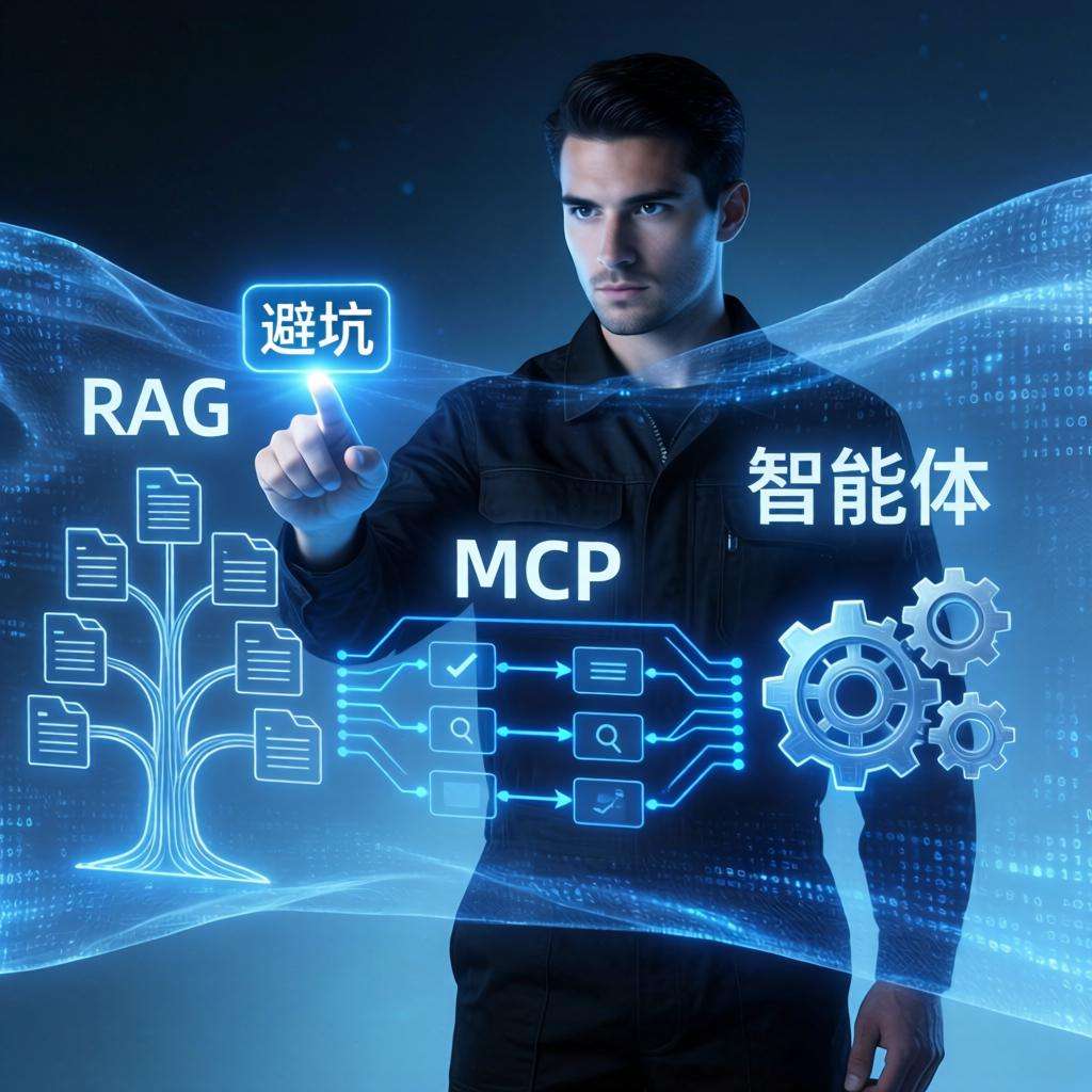 RAG、MCP 与智能体：大模型落地的三道技术坎第一张图