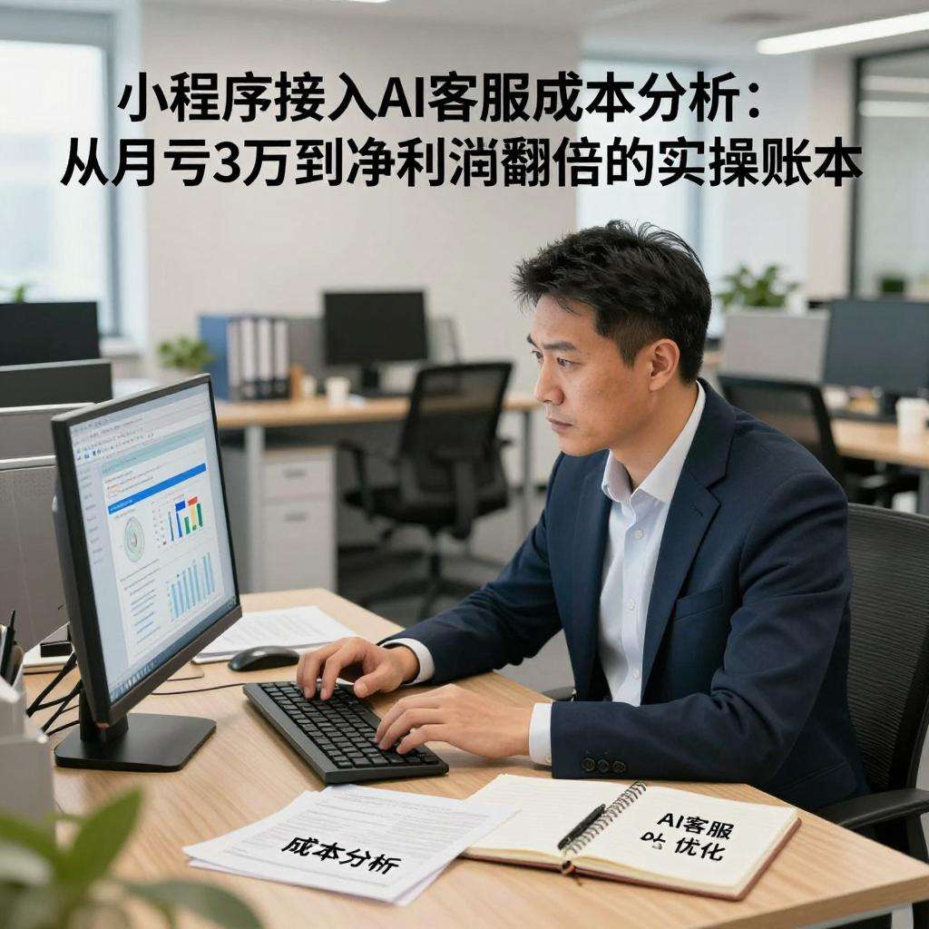 小程序接入AI客服成本分析：从月亏3万到净利润翻倍的实操账本