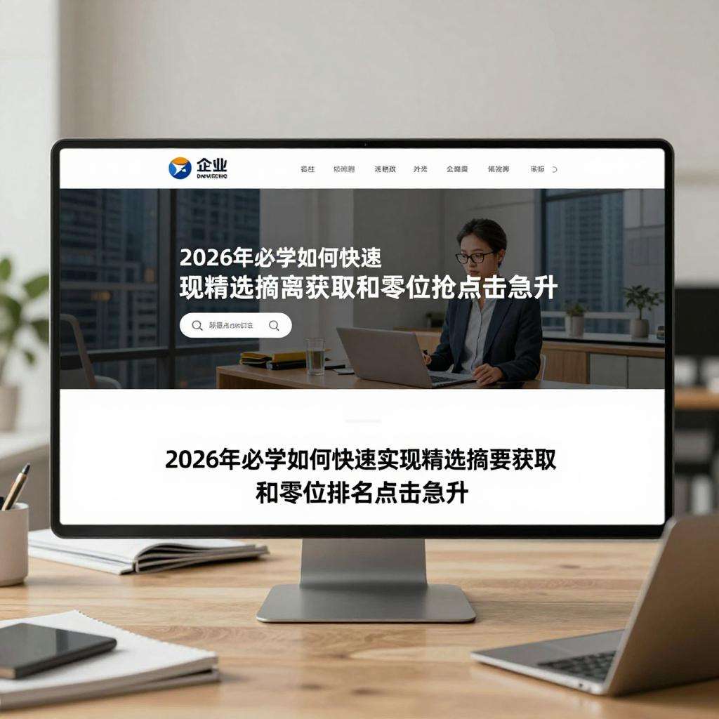 2026年必学：如何快速实现精选摘要获取和零位排名点击急升