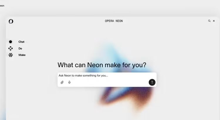 Opera 推出代理浏览器 Neon：AI 直接帮你写代码、创建网站