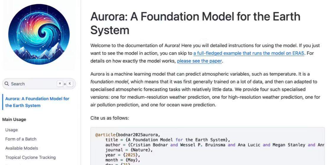 微软开源 Aurora AI 气象预报模型，微调后还可用于洋流 / 空气质量监测