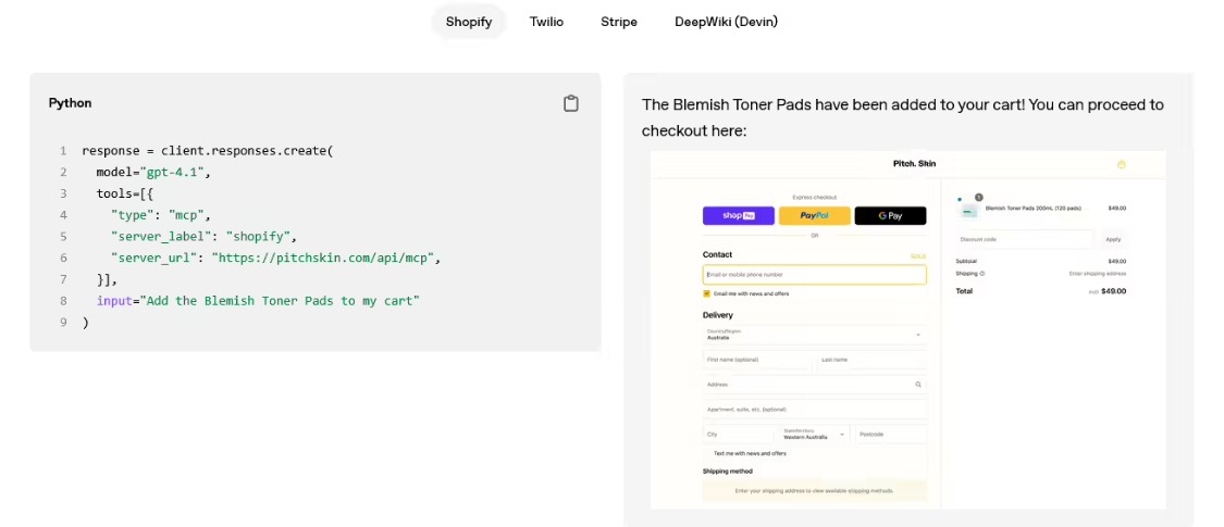 OpenAI 扩展 Responses API：支持 MCP、图像生成等