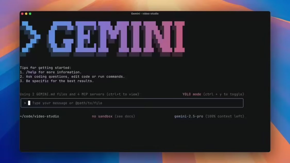 谷歌推出 Gemini CLI（命令行界面），基于 Gemini 2.5 Pro