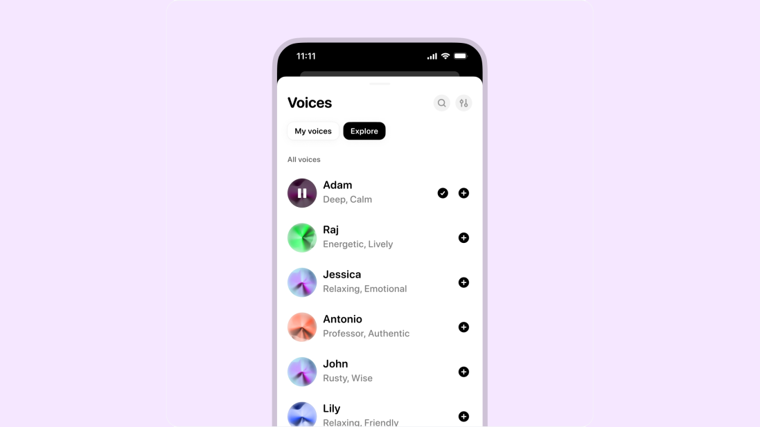 AI 语音公司 ElevenLabs 推出独立移动应用：免费用户享 10 分钟文